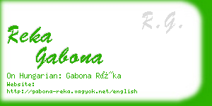reka gabona business card